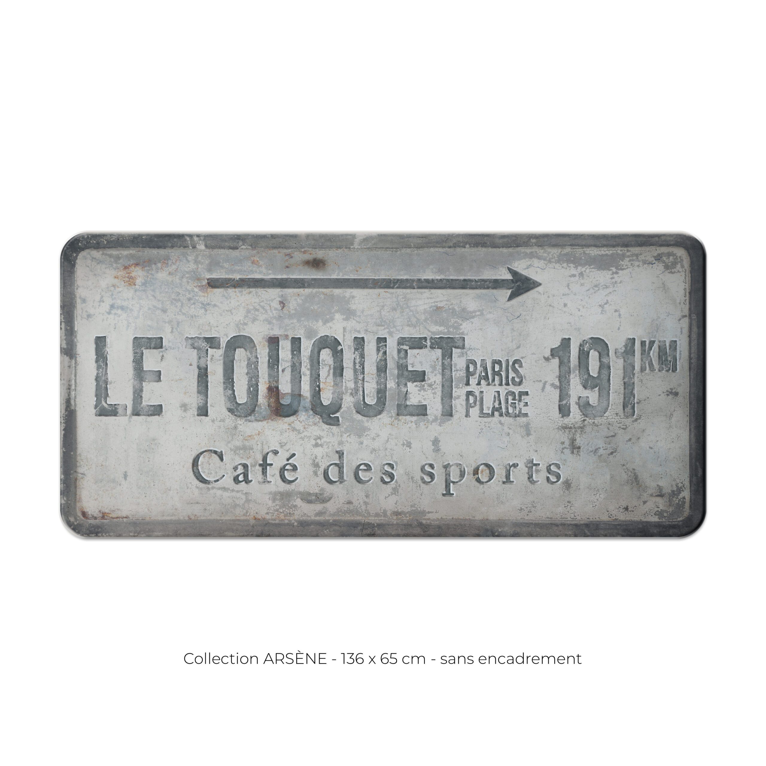 Panneau personnalisé "Le Touquet".